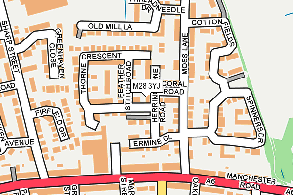 M28 3YJ map - OS OpenMap – Local (Ordnance Survey)