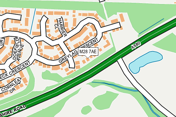 M28 7AE map - OS OpenMap – Local (Ordnance Survey)