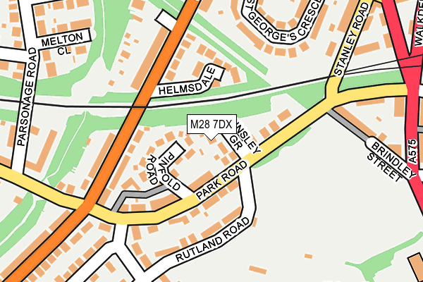 M28 7DX map - OS OpenMap – Local (Ordnance Survey)