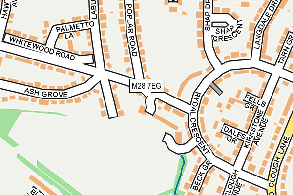 M28 7EG map - OS OpenMap – Local (Ordnance Survey)