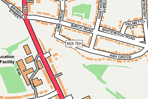 M28 7EH map - OS OpenMap – Local (Ordnance Survey)