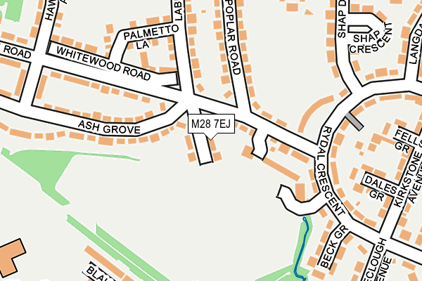 M28 7EJ map - OS OpenMap – Local (Ordnance Survey)