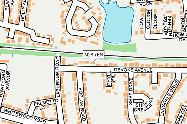 M28 7EN map - OS OpenMap – Local (Ordnance Survey)