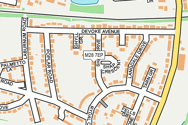 M28 7EP map - OS OpenMap – Local (Ordnance Survey)