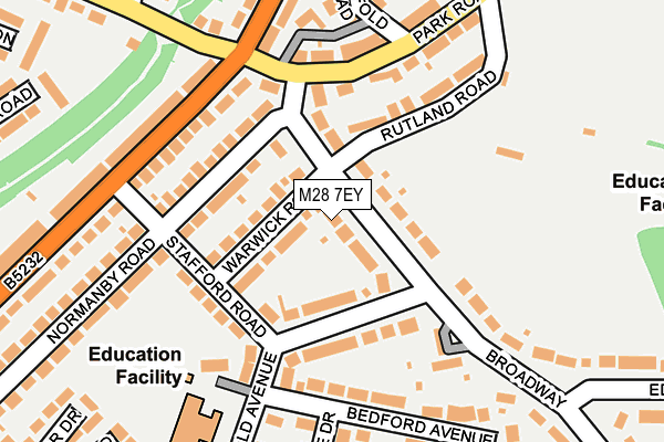 M28 7EY map - OS OpenMap – Local (Ordnance Survey)