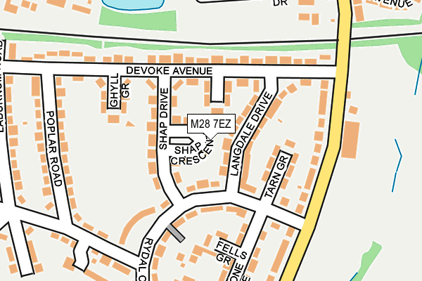 M28 7EZ map - OS OpenMap – Local (Ordnance Survey)