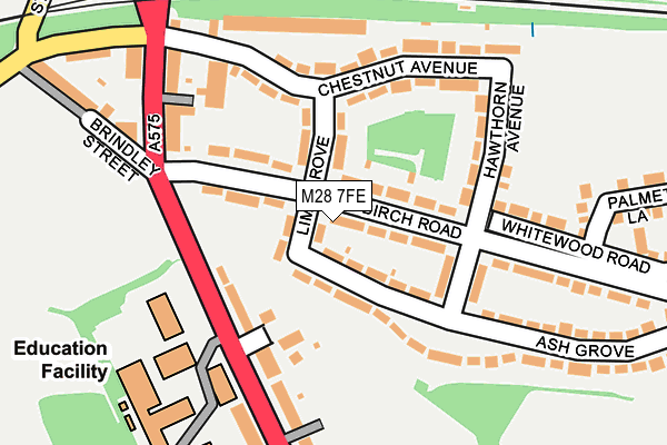 M28 7FE map - OS OpenMap – Local (Ordnance Survey)