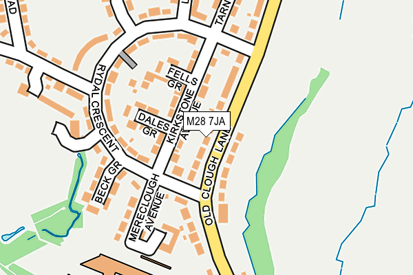 M28 7JA map - OS OpenMap – Local (Ordnance Survey)