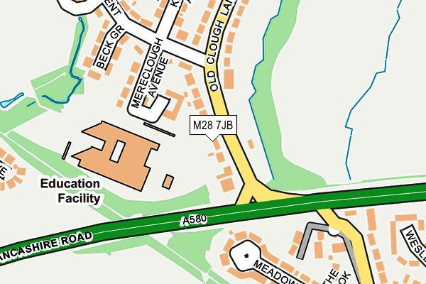 M28 7JB map - OS OpenMap – Local (Ordnance Survey)