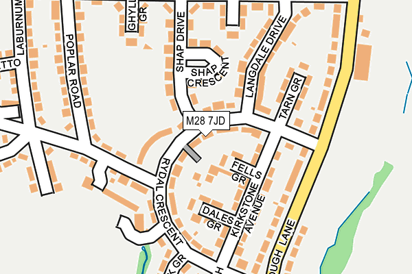 M28 7JD map - OS OpenMap – Local (Ordnance Survey)