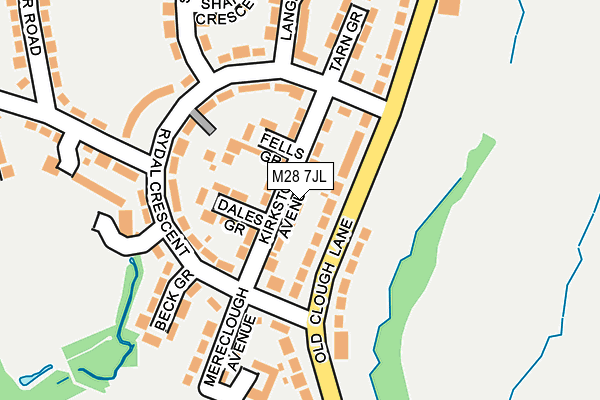 M28 7JL map - OS OpenMap – Local (Ordnance Survey)