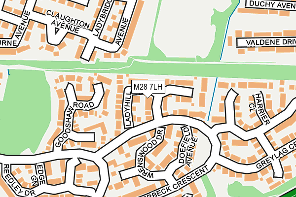 M28 7LH map - OS OpenMap – Local (Ordnance Survey)
