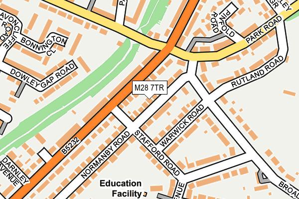 M28 7TR map - OS OpenMap – Local (Ordnance Survey)