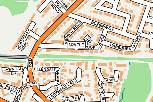 M28 7UE map - OS OpenMap – Local (Ordnance Survey)