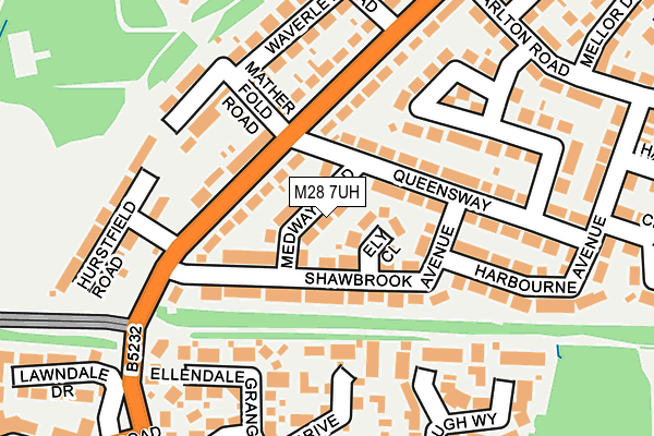M28 7UH map - OS OpenMap – Local (Ordnance Survey)