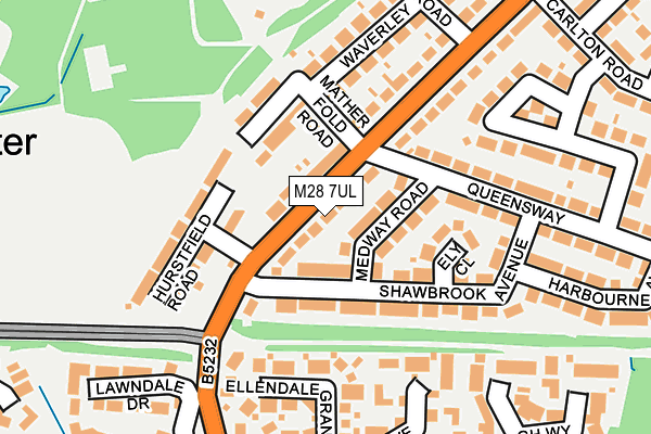 M28 7UL map - OS OpenMap – Local (Ordnance Survey)