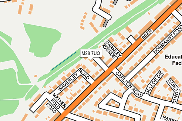 M28 7UQ map - OS OpenMap – Local (Ordnance Survey)
