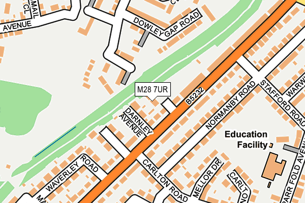 M28 7UR map - OS OpenMap – Local (Ordnance Survey)