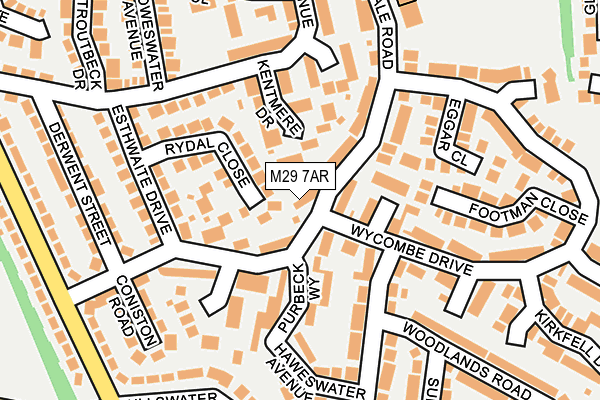 M29 7AR map - OS OpenMap – Local (Ordnance Survey)
