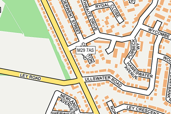 M29 7AS map - OS OpenMap – Local (Ordnance Survey)