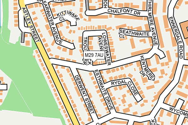 M29 7AU map - OS OpenMap – Local (Ordnance Survey)