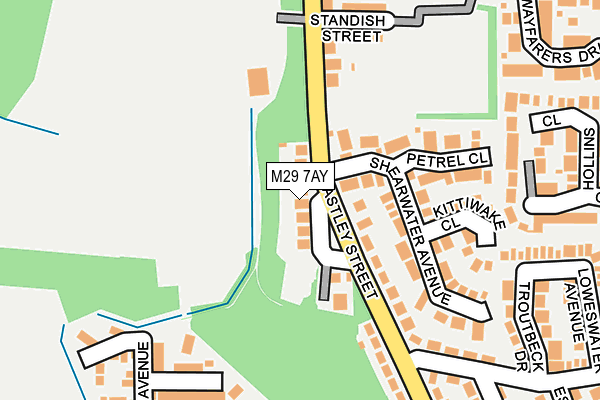 M29 7AY map - OS OpenMap – Local (Ordnance Survey)