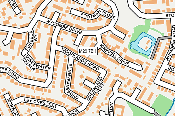 M29 7BH map - OS OpenMap – Local (Ordnance Survey)