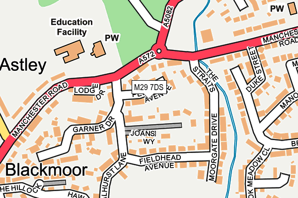 M29 7DS map - OS OpenMap – Local (Ordnance Survey)