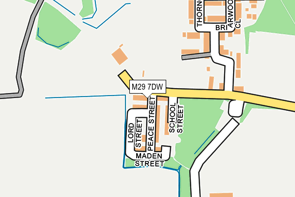M29 7DW map - OS OpenMap – Local (Ordnance Survey)