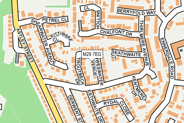 M29 7EG map - OS OpenMap – Local (Ordnance Survey)