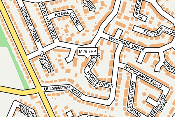 M29 7EP map - OS OpenMap – Local (Ordnance Survey)