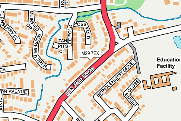 M29 7EX map - OS OpenMap – Local (Ordnance Survey)