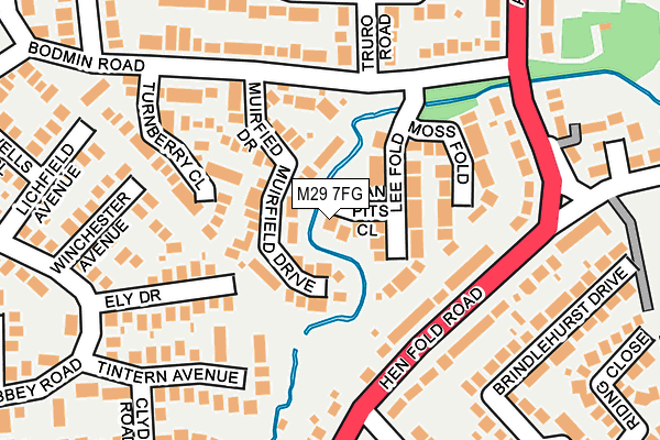M29 7FG map - OS OpenMap – Local (Ordnance Survey)