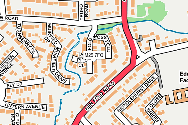 M29 7FQ map - OS OpenMap – Local (Ordnance Survey)