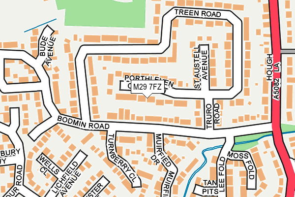 M29 7FZ map - OS OpenMap – Local (Ordnance Survey)