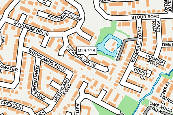 M29 7GB map - OS OpenMap – Local (Ordnance Survey)