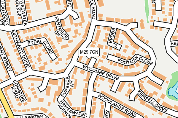 M29 7GN map - OS OpenMap – Local (Ordnance Survey)