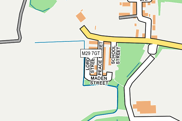 M29 7GT map - OS OpenMap – Local (Ordnance Survey)