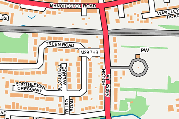 M29 7HB map - OS OpenMap – Local (Ordnance Survey)