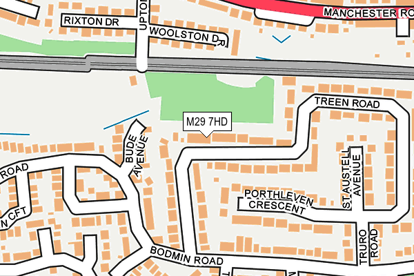 M29 7HD map - OS OpenMap – Local (Ordnance Survey)