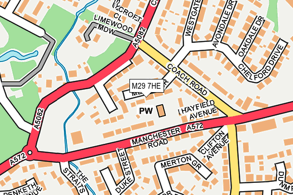M29 7HE map - OS OpenMap – Local (Ordnance Survey)