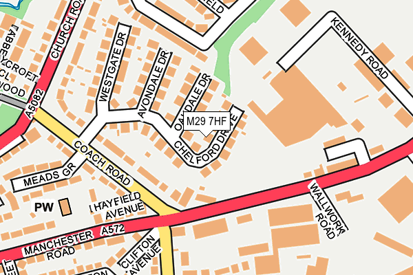 M29 7HF map - OS OpenMap – Local (Ordnance Survey)