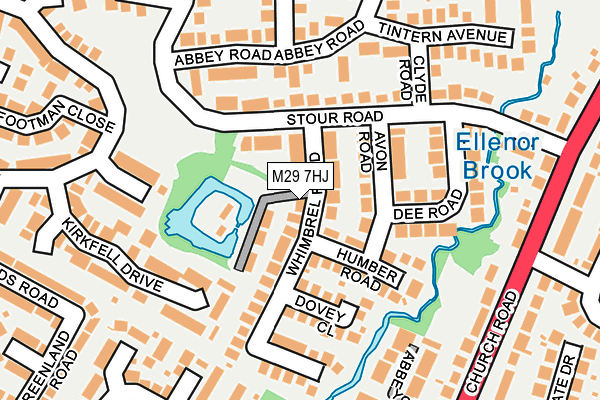M29 7HJ map - OS OpenMap – Local (Ordnance Survey)