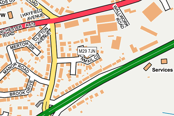 M29 7JN map - OS OpenMap – Local (Ordnance Survey)