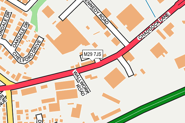M29 7JS map - OS OpenMap – Local (Ordnance Survey)