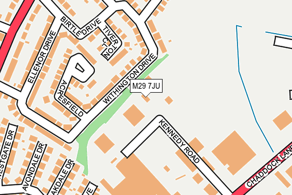 M29 7JU map - OS OpenMap – Local (Ordnance Survey)