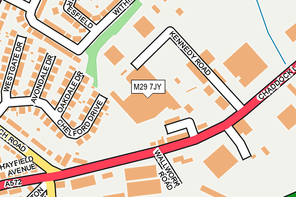 M29 7JY map - OS OpenMap – Local (Ordnance Survey)