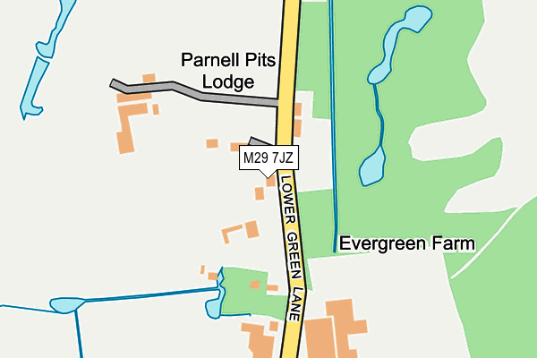M29 7JZ map - OS OpenMap – Local (Ordnance Survey)