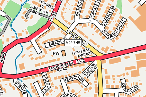 M29 7NB map - OS OpenMap – Local (Ordnance Survey)