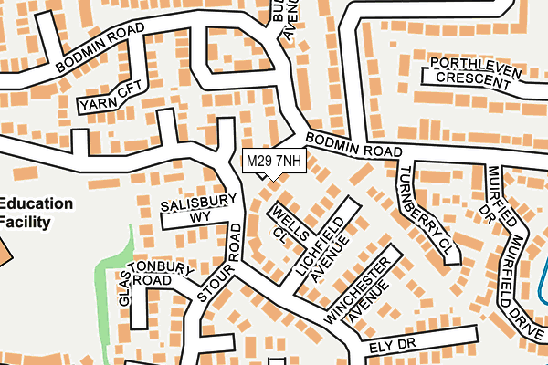 M29 7NH map - OS OpenMap – Local (Ordnance Survey)